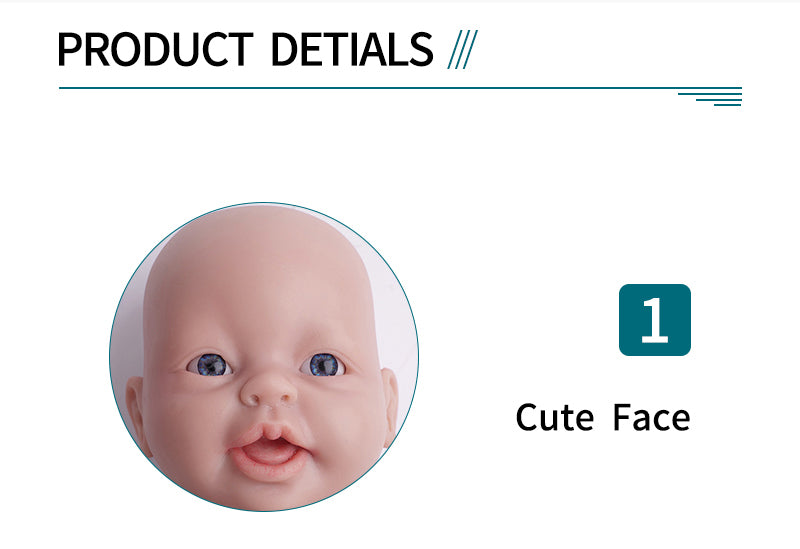 1555 IVITA 15'' Lifelike Silicone Reborn Baby Blue Eyes Silicone Newborn Doll Can Take A Pacifier