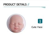 1557 IVITA 15'' Eyes Closed Alseep Silicone Reborn Baby Platium Soft Silicone Doll