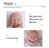 1557 IVITA 15'' Eyes Closed Alseep Silicone Reborn Baby Platium Soft Silicone Doll