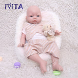 1538 IVITA 20'' Vivid Silicone Newborn Baby Big Silicone Newborn Doll Mouth Open Can Take A Dummy