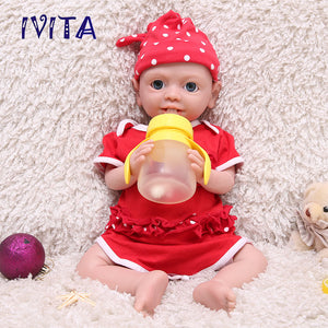 1536 IVITA 19'' Realistic Silicone Newborn Baby Big Boy And Girl Mouth Open Can Take A Dummy