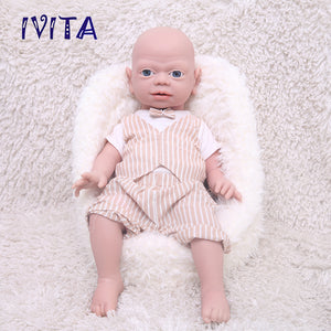 1543 IVITA 21'' Silicone Reborn Baby Floppy Silicone Newborn Doll Can Take Pacifier in mouth