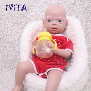 1543 IVITA 21'' Silicone Reborn Baby Floppy Silicone Newborn Doll Can Take Pacifier in mouth