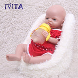 1545 IVITA 19'' Soft Silicone Reborn Baby Solid Silicone Newborn Doll Can Take Pacifier