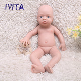 1546 IVITA 19'' Soft Silicone Reborn Baby Floppy Silicone Newborn Doll Can Take Dummy