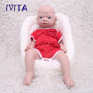 1543 IVITA 21'' Silicone Reborn Baby Floppy Silicone Newborn Doll Can Take Pacifier in mouth