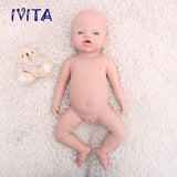 1545 IVITA 19'' Soft Silicone Reborn Baby Solid Silicone Newborn Doll Can Take Pacifier