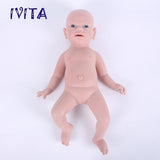 1543 IVITA 21'' Silicone Reborn Baby Floppy Silicone Newborn Doll Can Take Pacifier in mouth