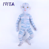 1808 IVITA 20'' Avatar Silicone Doll Reborn Baby Floppy Silicone Doll