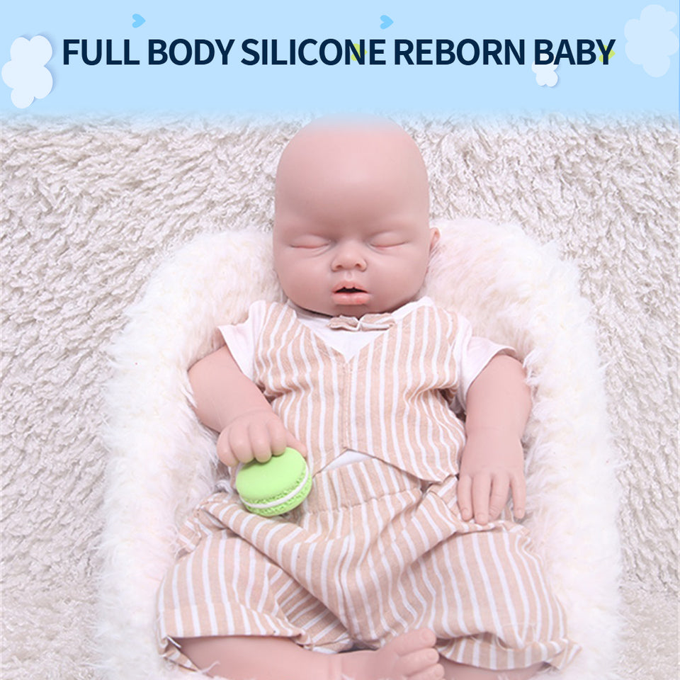 1553 IVITA 20'' Eyes Closed Silicone Reborn Baby Sleeping Squishy Silicone Doll