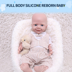 1549 IVITA 18'' Lifelike Silicone Reborn Baby Realistic Silicone Newborn Doll Can Take Dummy