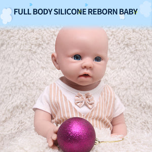 1519 IVITA 19'' Silicone Reborn Baby Blue Eyes Boy And Girl Mouth Open Can Take Pacifier