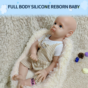 1583 IVITA 20'' Realistic Silicone Reborn Baby Full Body Soft Silicone Newborn Doll Kids Christmas Gift