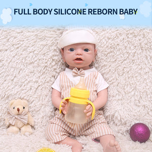 1533 IVITA 21'' Floppy Silicone Reborn Baby Big Boy And Girl Mouth Open Can Take Dummy