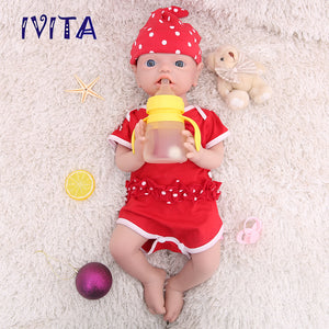 1533 IVITA 21'' Floppy Silicone Reborn Baby Big Boy And Girl Mouth Open Can Take Dummy