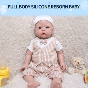 1521 IVITA 20'' Full Body Silicone Reborn Baby Boy and Girl Lifelike Floppy Silicone Doll