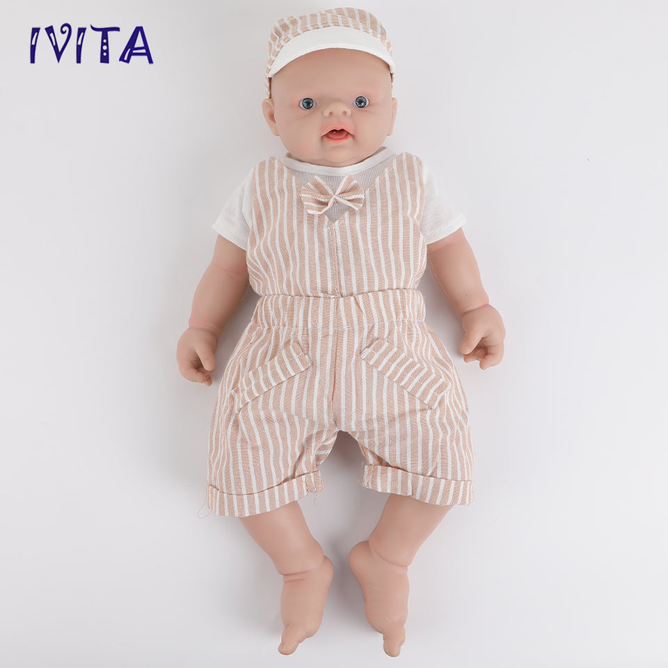 1501 Full Body Floppy 18inches Silicone Reborn Baby Boy IVITA Silicone Newborn Doll