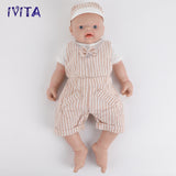 1501 Full Body Floppy 18inches Silicone Reborn Baby Boy IVITA Silicone Newborn Doll