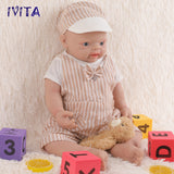 1501 Full Body Floppy 18inches Silicone Reborn Baby Boy IVITA Silicone Newborn Doll