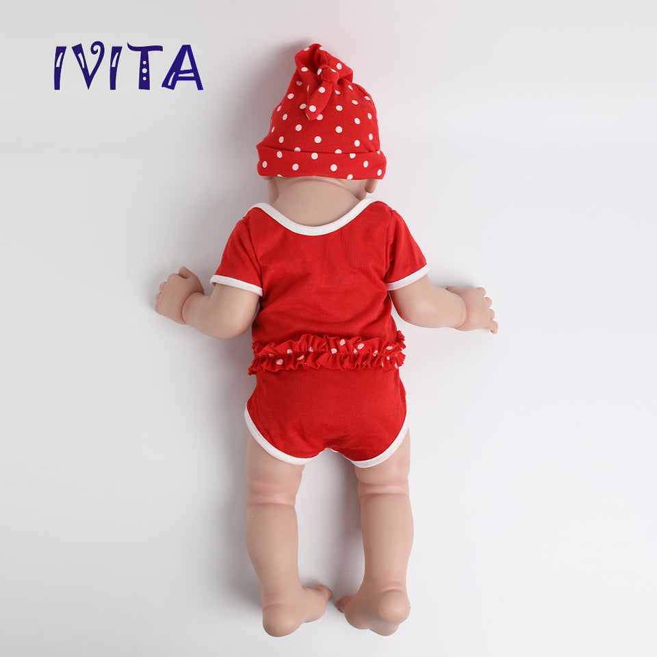 1513 IVITA 23'' Realistic Big Silicone Doll Reborn Baby Boy / Girl Laughing Doll