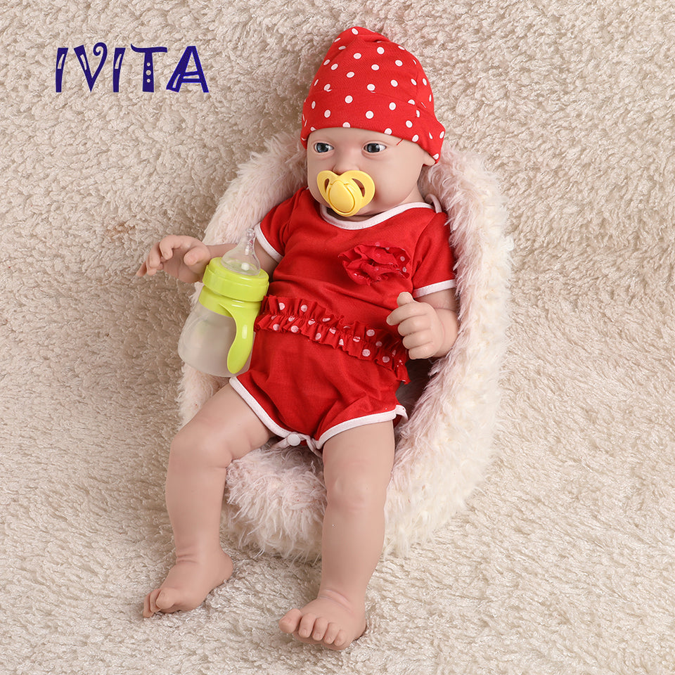 1513 IVITA 23'' Realistic Big Silicone Doll Reborn Baby Boy / Girl Laughing Doll