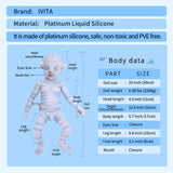 1806 IVITA 20'' Avatar Silicone Doll Reborn Baby Boy Fairy