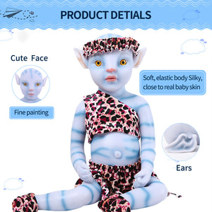 1808 IVITA 20'' Avatar Silicone Doll Reborn Baby Floppy Silicone Doll