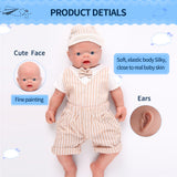 1501 Full Body Floppy 18inches Silicone Reborn Baby Boy IVITA Silicone Newborn Doll