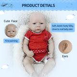 1564 IVITA 18'' Solid Silicone Reborn Baby Floppy Platinum Silicone Newborn Doll Kids Xmas Gift