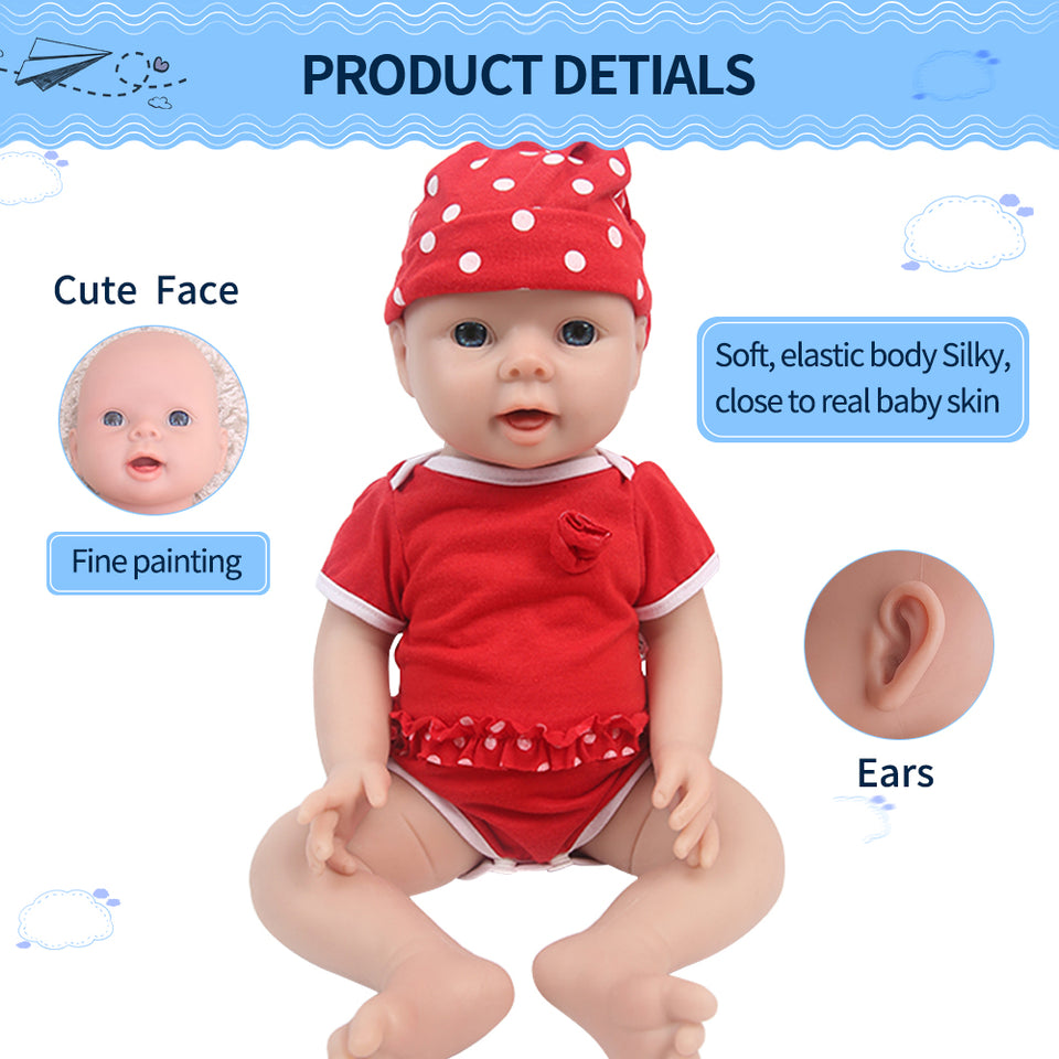 1552 IVITA 20'' Soft Silicone Reborn Baby Bald Silicone Newborn Doll Can Take Pacifier