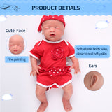 1514 IVITA 18'' Floppy Silicone Doll Sleeping Reborn Baby Boy And Girl Squishy Asleep Doll