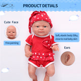 1512 IVITA 14'' Alive Silicone Reborn Baby Boy and Gril Preemie Silicone Doll