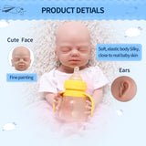 1532 IVITA 19'' Eyes Closed Full Body Silicone Reborn Baby Girl and Boy Platinum Silicone Doll