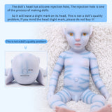 1808 IVITA 20'' Avatar Silicone Doll Reborn Baby Floppy Silicone Doll