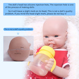 1550 IVITA 20'' Silicone Reborn Baby Bald Silicone Newborn Doll Mouth Open