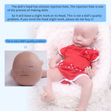 1548 IVITA 17'' Sleeping Silicone Reborn Baby Eye Closed Platium Liquid Silicone Doll Kids Xmas Gift