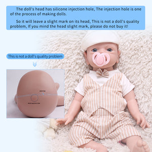 1533 IVITA 21'' Floppy Silicone Reborn Baby Big Boy And Girl Mouth Open Can Take Dummy