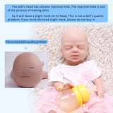 1532 IVITA 19'' Eyes Closed Full Body Silicone Reborn Baby Girl and Boy Platinum Silicone Doll