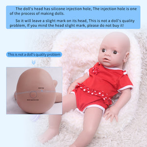 1546 IVITA 19'' Soft Silicone Reborn Baby Floppy Silicone Newborn Doll Can Take Dummy