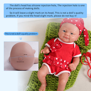 1512 IVITA 14'' Alive Silicone Reborn Baby Boy and Gril Preemie Silicone Doll