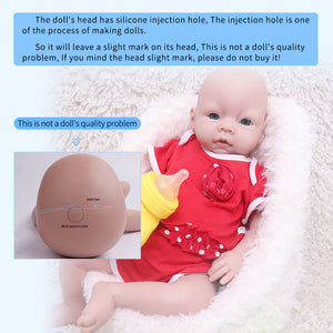 1538 IVITA 20'' Vivid Silicone Newborn Baby Big Silicone Newborn Doll Mouth Open Can Take A Dummy