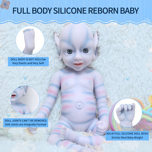 3320 IVITA 19'' Floppy Silicone Reborn Baby Girl Elf Fairy Silicone Doll