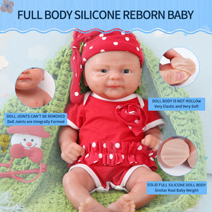 1512 IVITA 14'' Alive Silicone Reborn Baby Boy and Gril Preemie Silicone Doll