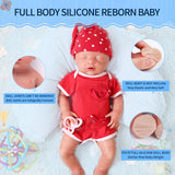 1514 IVITA 18'' Floppy Silicone Doll Sleeping Reborn Baby Boy And Girl Squishy Asleep Doll