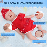 1530 IVITA 21'' Artificial Silicone Doll Eyes Closed Reborn Baby Boy and Girl Mouth Open 100% Silicone Doll