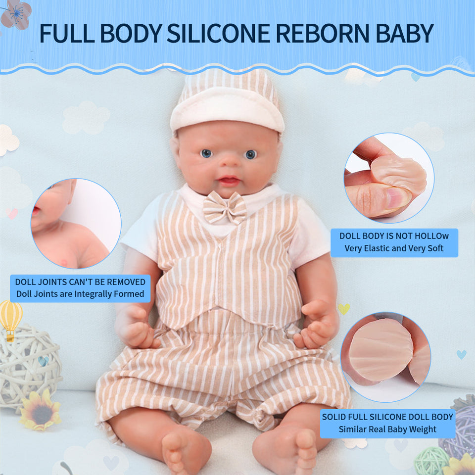 1501 Full Body Floppy 18inches Silicone Reborn Baby Boy IVITA Silicone Newborn Doll
