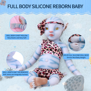 1808 IVITA 20'' Avatar Silicone Doll Reborn Baby Floppy Silicone Doll