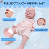 1547 IVITA 21'' Eyes Closed Alseep Silicone Reborn Baby Girl and Boy Platium Silicone Doll