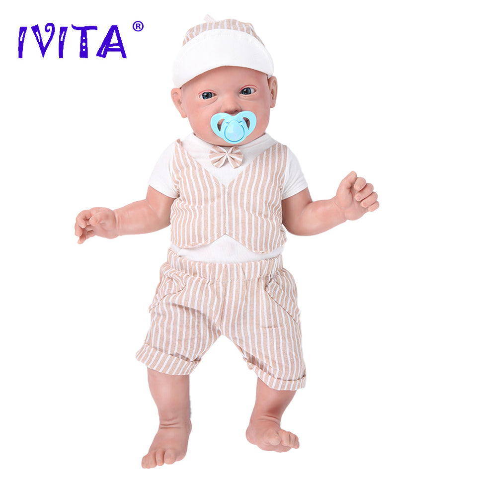 1513 IVITA 23'' Realistic Big Silicone Doll Reborn Baby Boy And Girl Laughing Doll