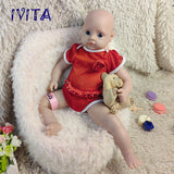 1562 IVITA 18'' Lifelike Silicone Reborn Baby Squishy Silicone Newborn Doll Kids Xmas Gift